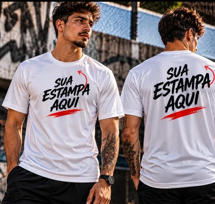 Camiseta 100% polyester personalizada